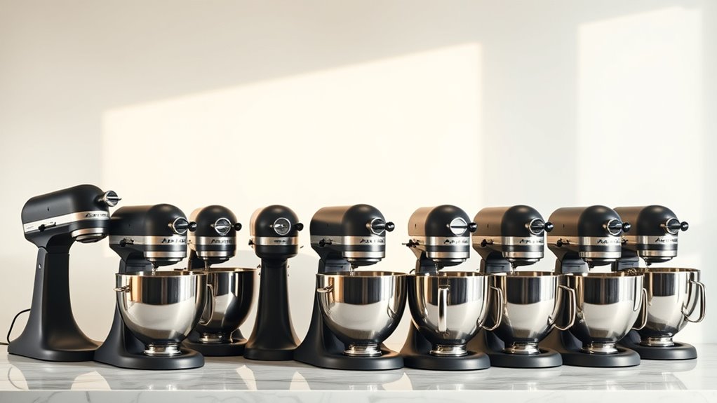 luxury baking mixer collection