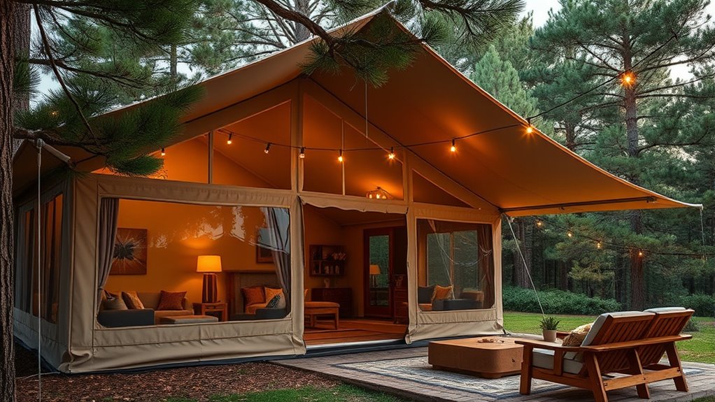 luxury camping tent options