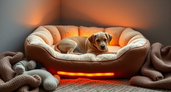luxury heated pet beds
