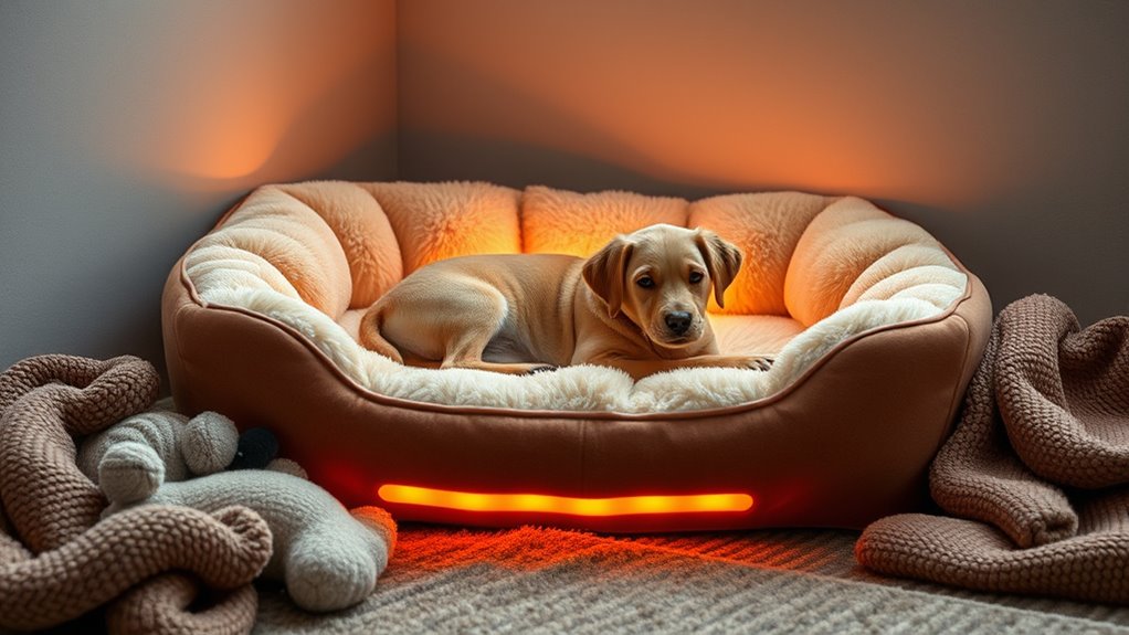 luxury heated pet beds