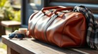 luxury leather travel bags