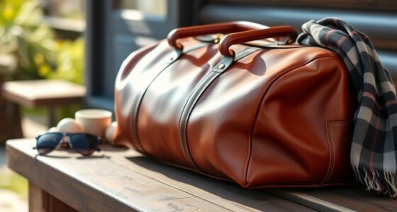 luxury leather travel bags
