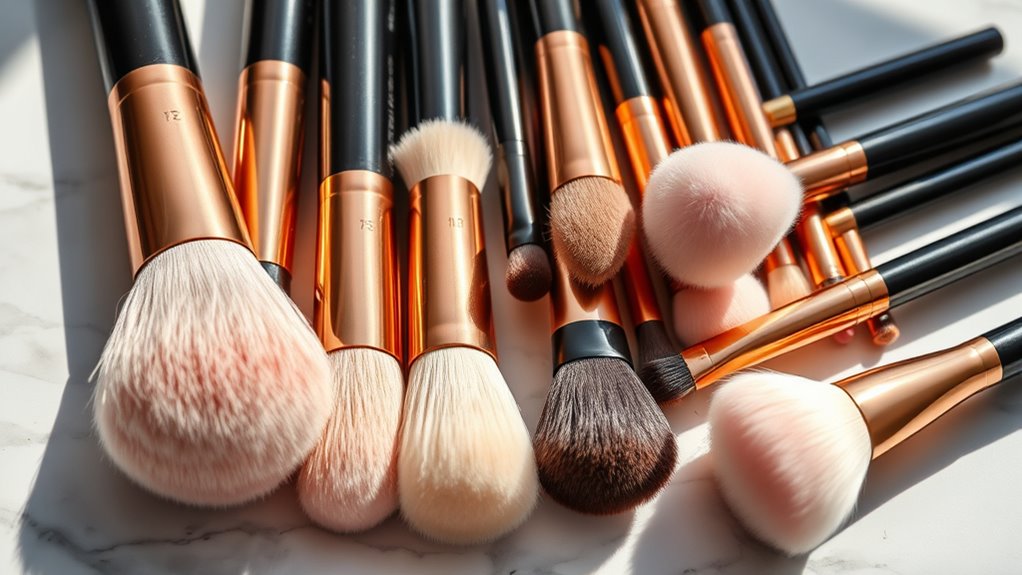 luxury makeup brush collection