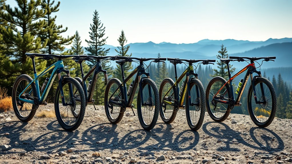 luxury mountain bike selection