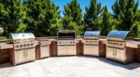 luxury outdoor grill selection