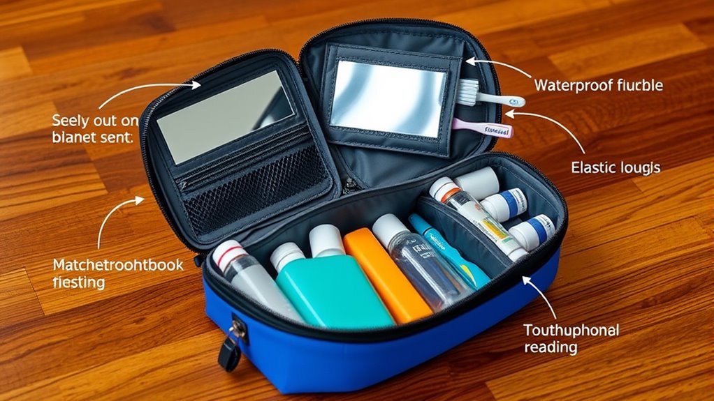 organizer size durability features