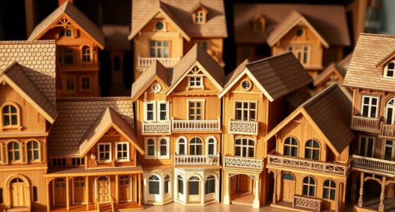 premium wooden dollhouse sets