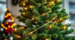 realistic pre lit christmas trees
