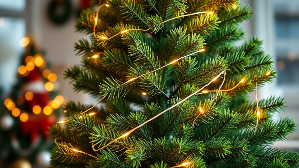 realistic pre lit christmas trees