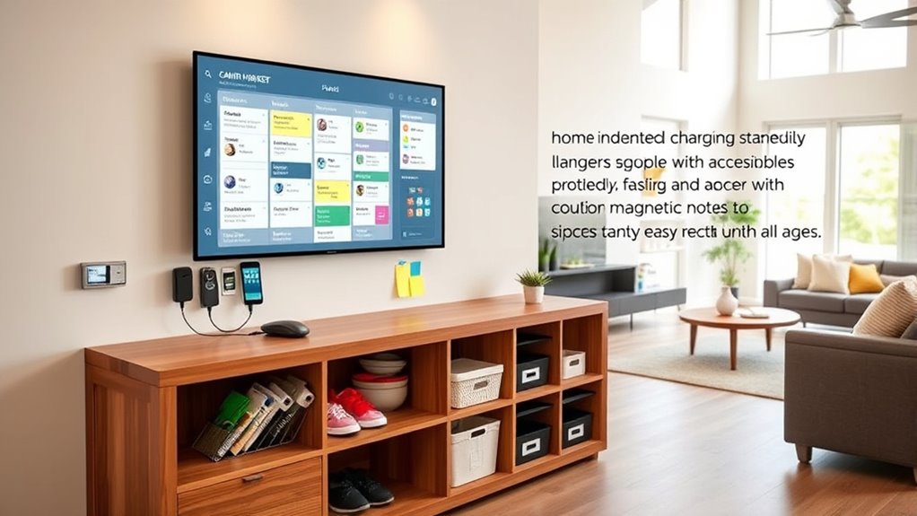 accessible organized family hub