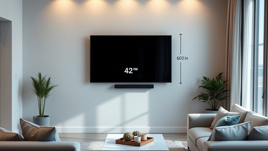 align tv with eye level