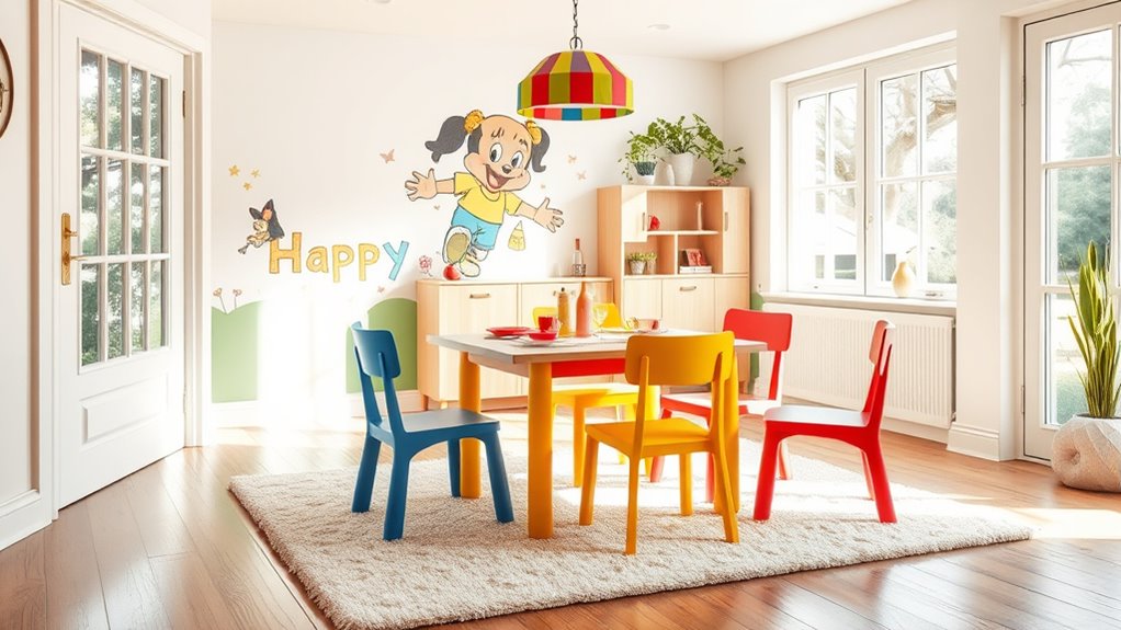 child safe dining area