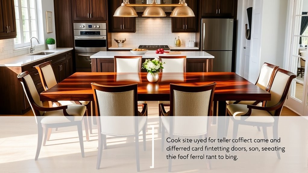 choose appropriate dining table size