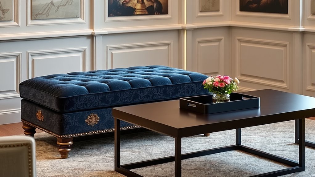 choosing ottoman or coffee table