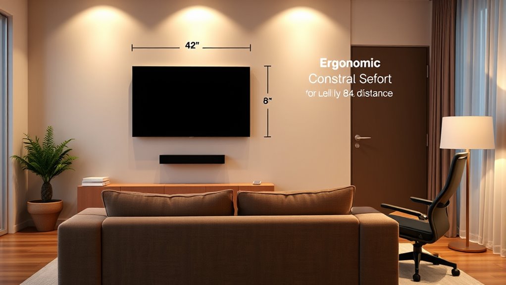 comfortable strain free viewing environment