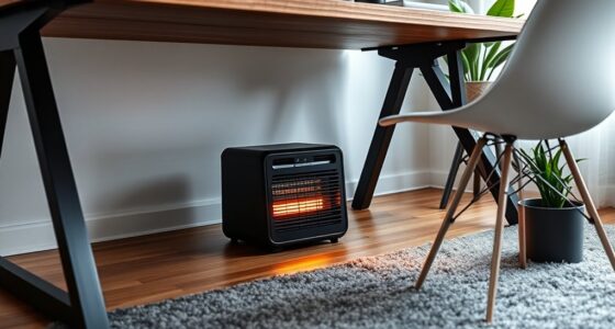 compact desk heater options
