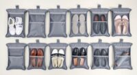 compact travel shoe storage