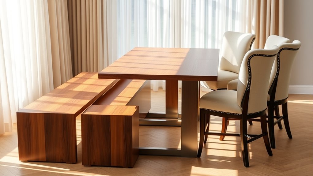 comparing dining seating options