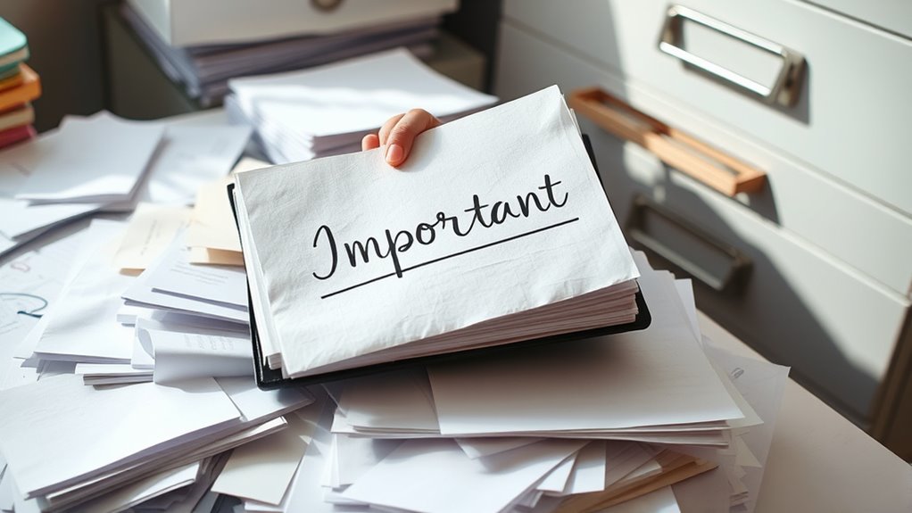 consistently update and organize