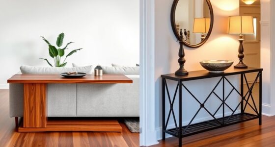 console table placement options