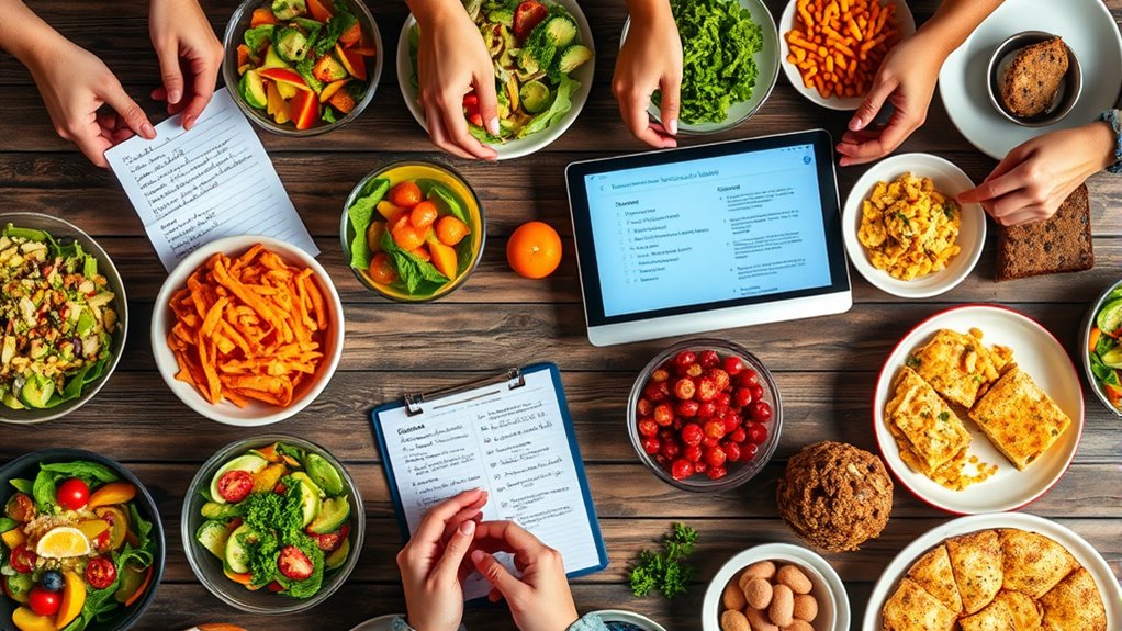 coordinate diverse menu options