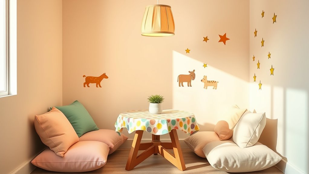 cozy colorful inviting dining