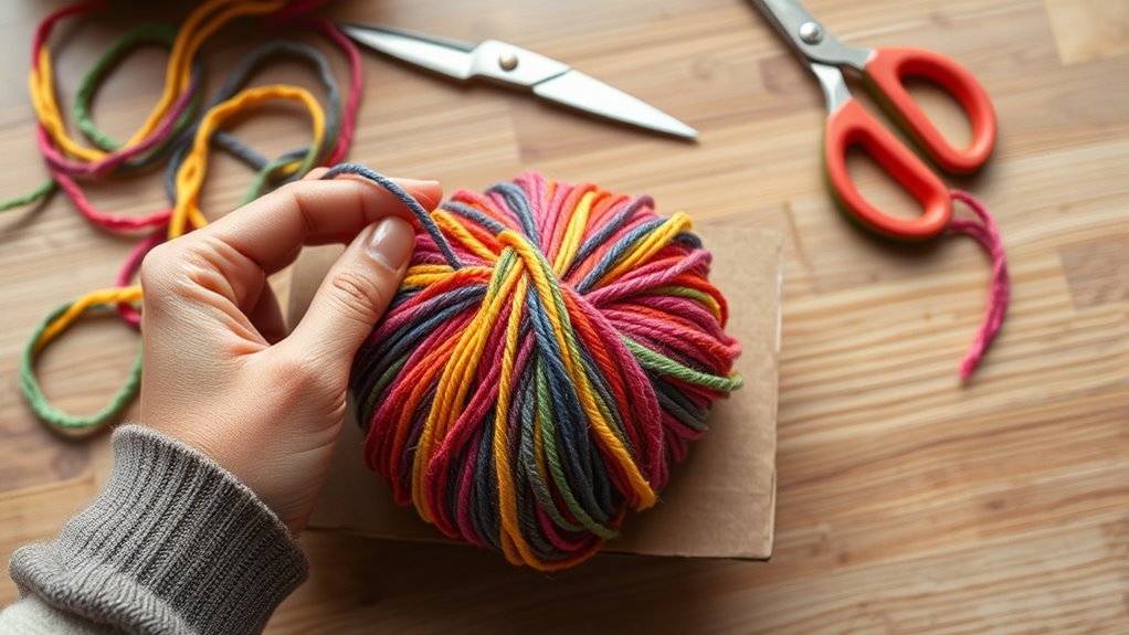 create full yarn pom pom