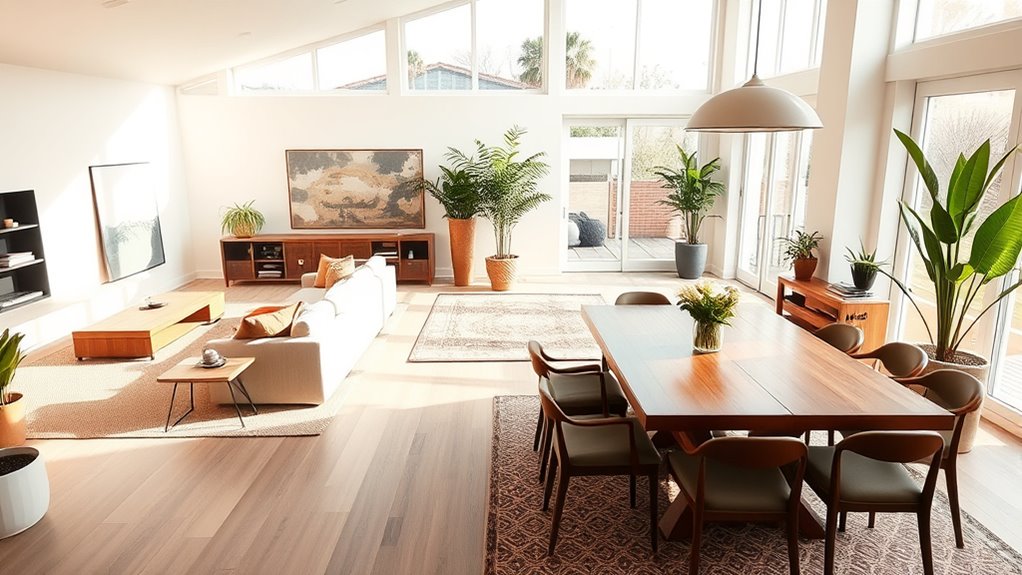 create functional visual zones