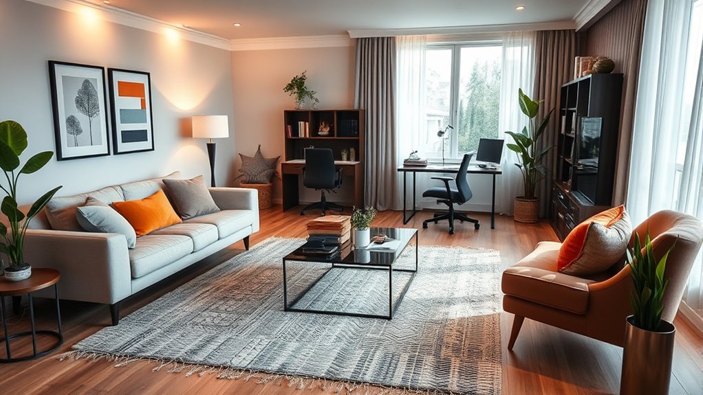 create versatile living zones