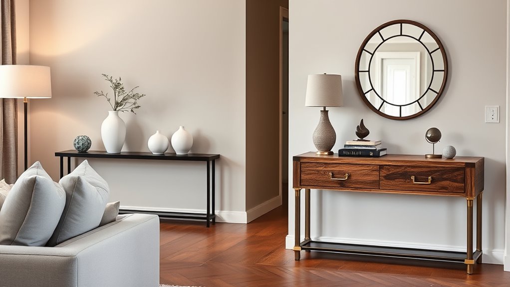 decorative accents enhance ambiance