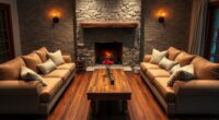 designing fireplace seating arrangements