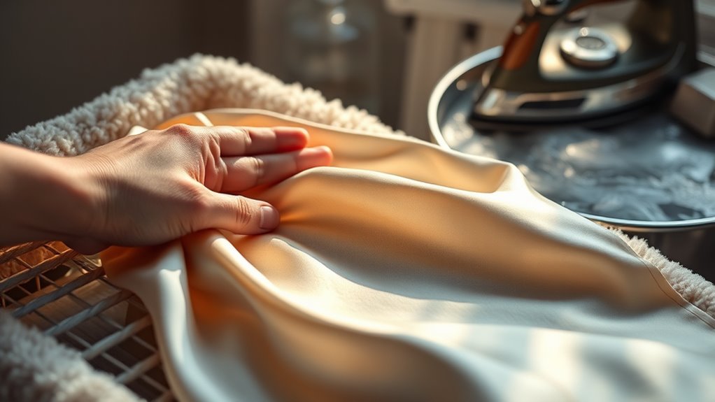 dry silk flat avoid sunlight