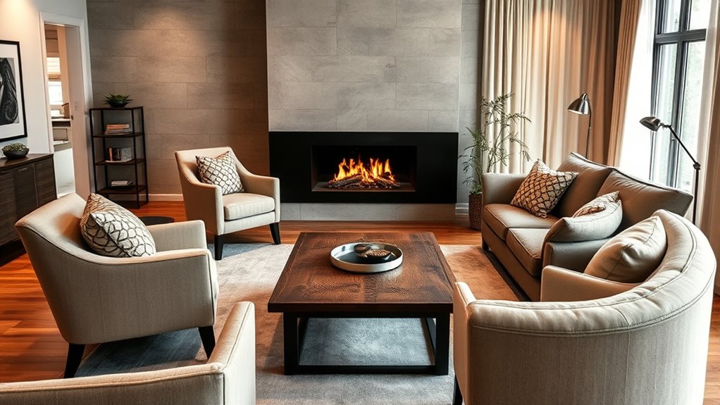 dynamic asymmetrical room design