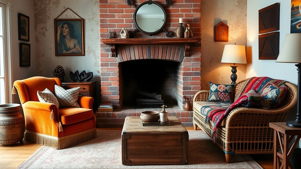eclectic versatile fireplace arrangements