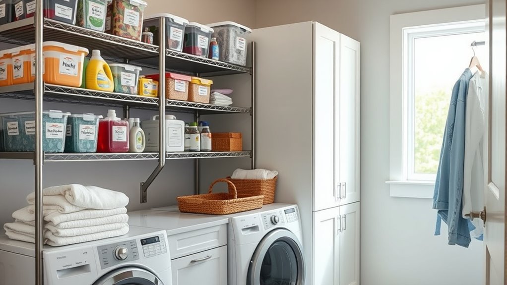 efficient laundry supply organization