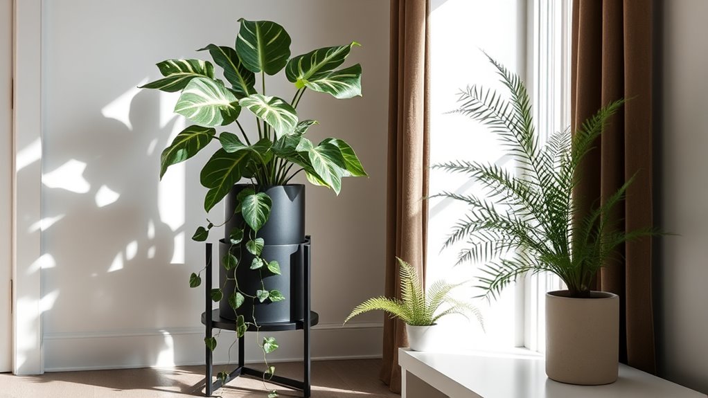 elevate with stylish plant displays
