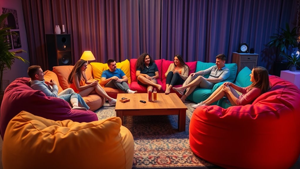 flexible cozy seating options