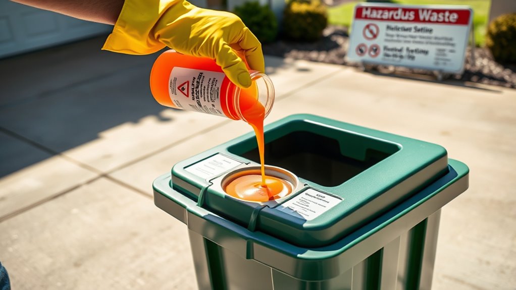 follow local hazardous waste regulations