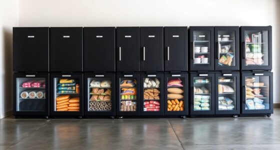garage ready freezer organization