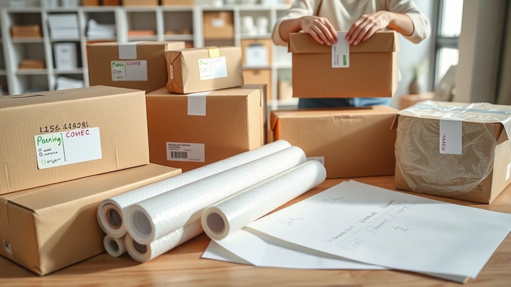 gather packing supplies early