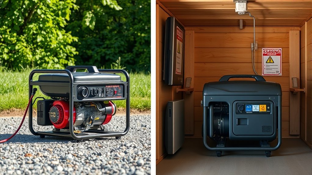 generator safety precautions outdoors