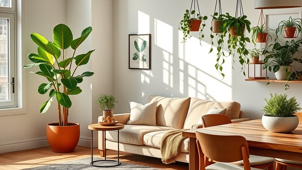 harmonious plant styling and arrangement