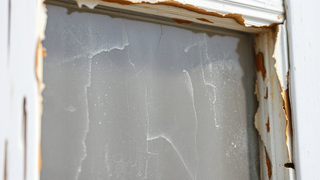 identify cracked peeling putty