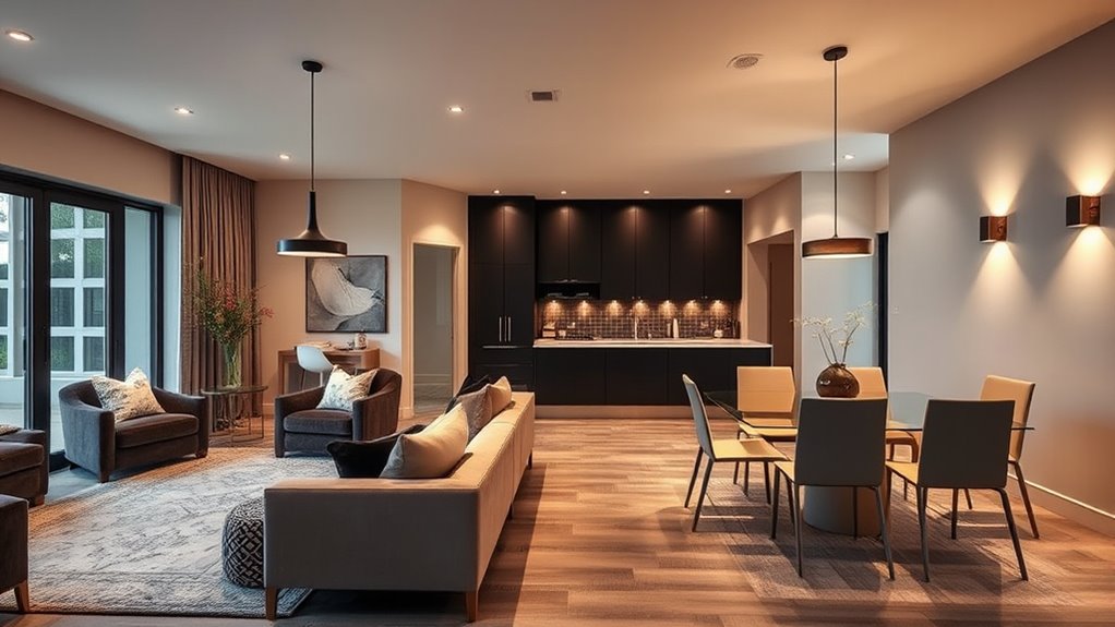 layered lighting for zones