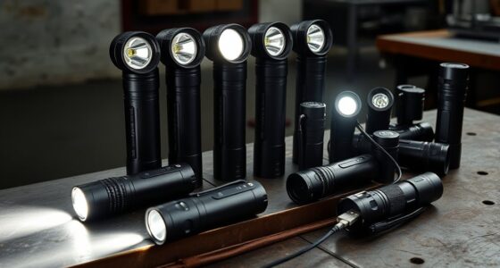 magnetic usb rechargeable flashlights