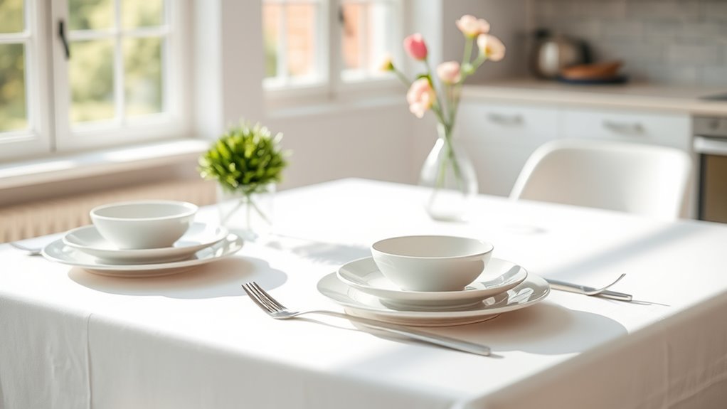 maintain tidy organized table