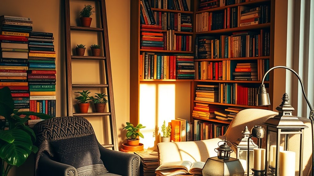 maximize corner book spaces