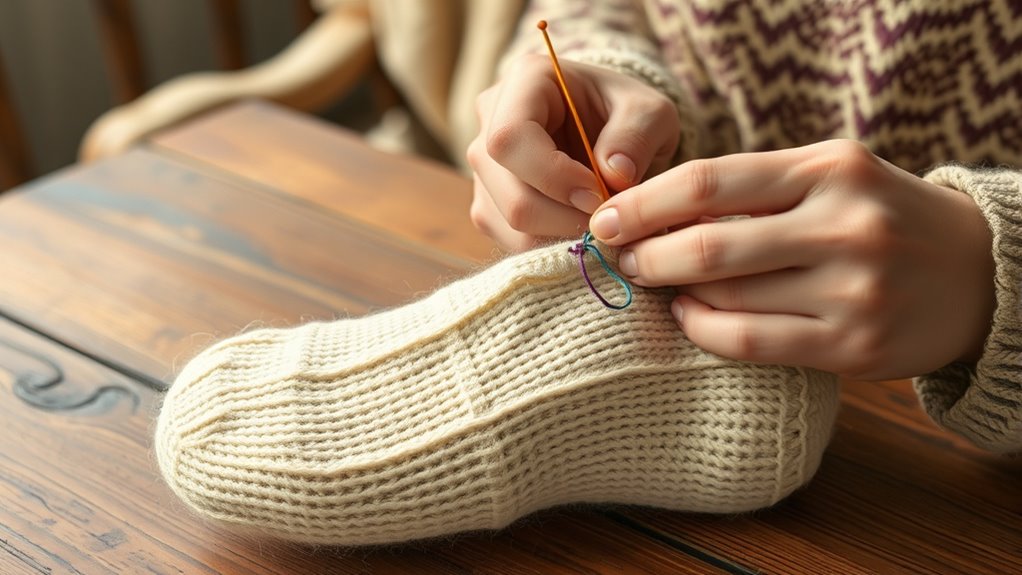 mending clothing with care