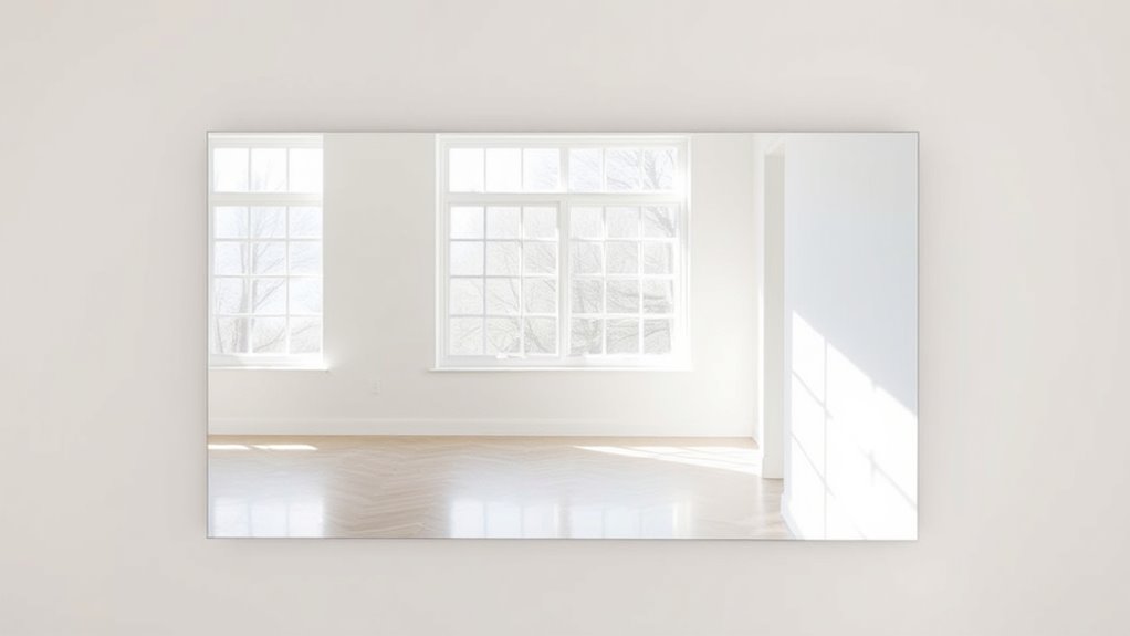 mirror placement enhances spaciousness