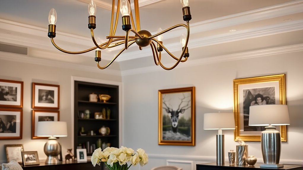 mix finishes for visual interest